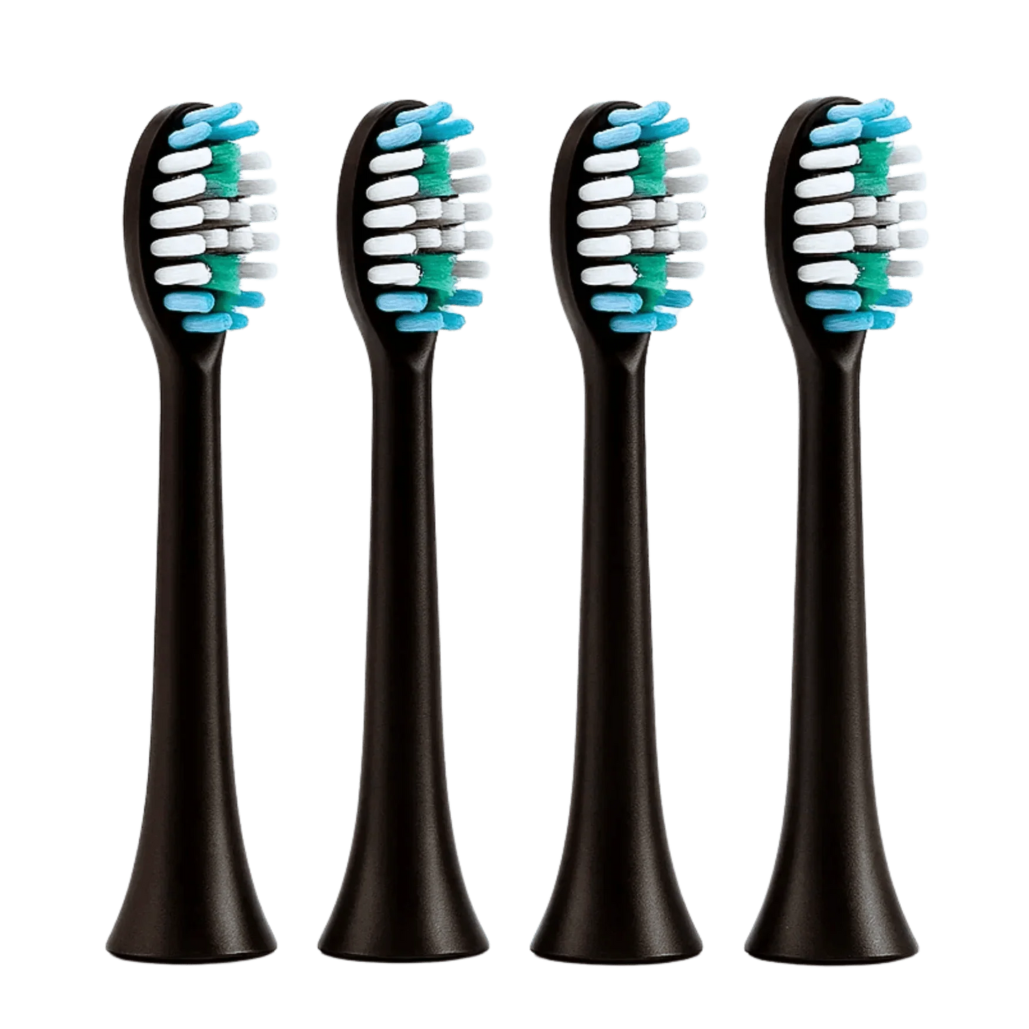 Sonic S100 Advanced™ Tandbørstehoveder – Sorte (4-pak)